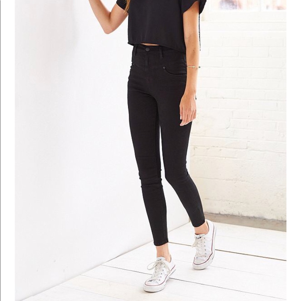 BDG Seamed High Rise Black Jeans